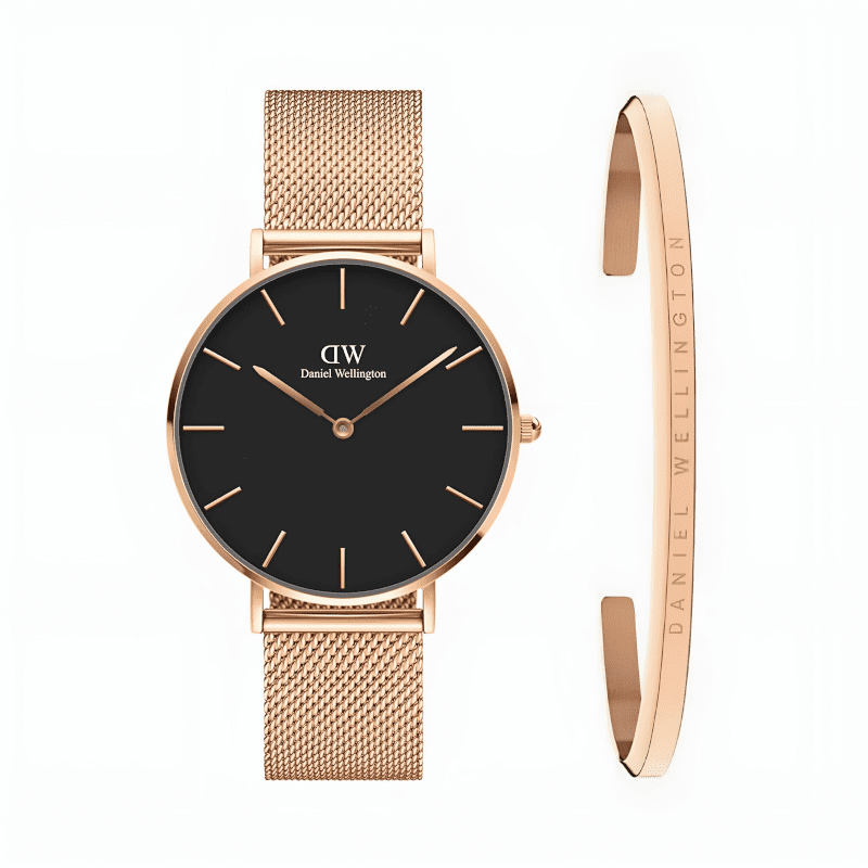 DW Rose Gold le fond Noir DW00100220