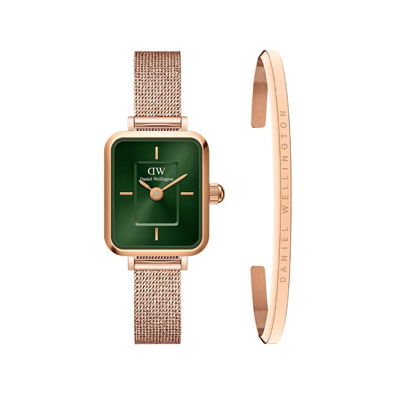 MINI MELROSE ROSE GOLD EMERALD